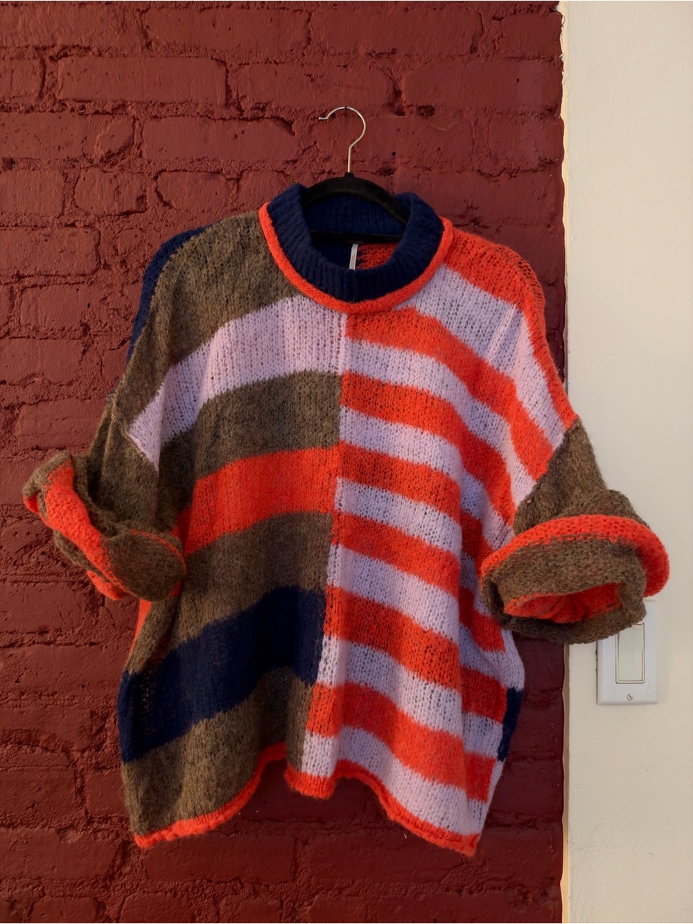Free People Caravelli Splice Pullover Sweater